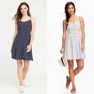 Navy Polka Dot Sundress